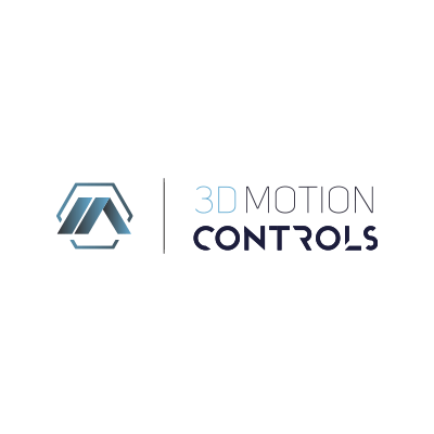 Logo startup 3D Motion Controls, urządzenie ubieralne w oparciu o trójwymiarowe oprogramowanie.